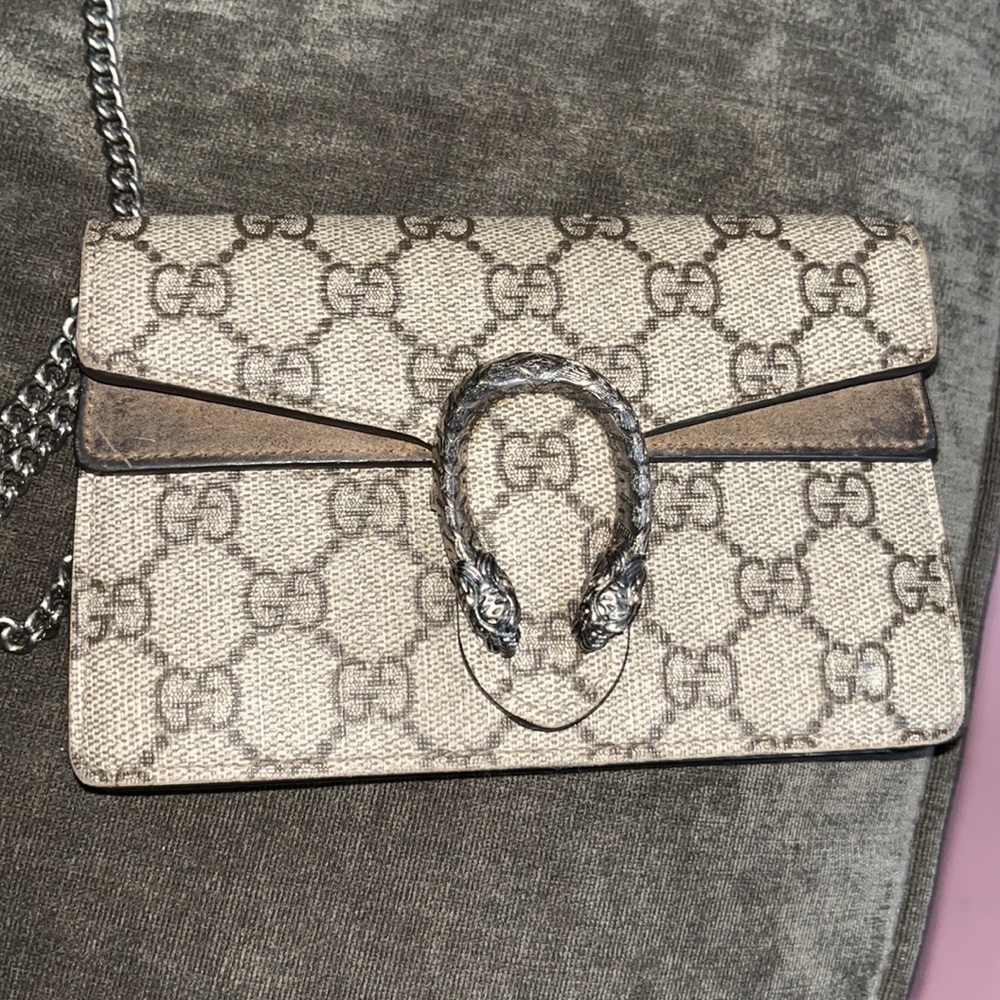 100% Authentic Gucci Supreme Mini Dionysus Crossbody Bag